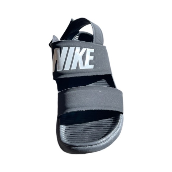 Nike Tanjun Black White Flip Flop Sandals Adjustable Strap Women’s 6 - Picture 5 of 12